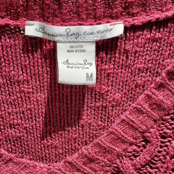 American Rag Red Knit Sweater - Picture 2 of 4